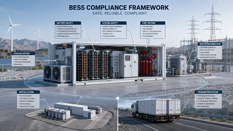 BESS safety standards and compliance framework BESS safety standards and compliance framework